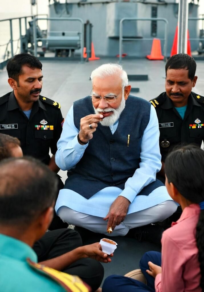 PM Modi Diwali with Forces