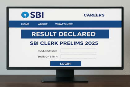 SBI Clerk Prelims Result 2025 Declared