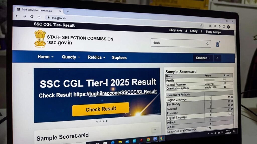 SSC CGL Tier 1 Result 2025